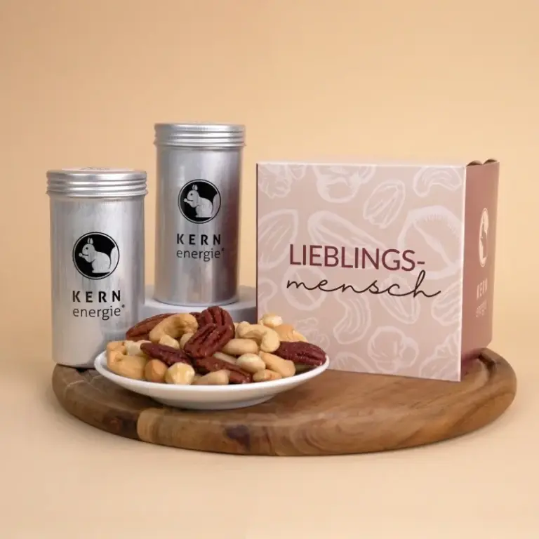 Geschenkset Lieblingsmensch – 4 Nuss- und Schoko-Mischungen