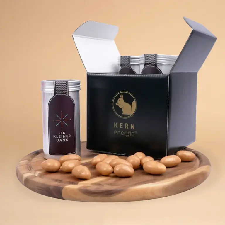 Kleiner Dank Geschenkset – 4 Nuss- und Schoko-Mischungen