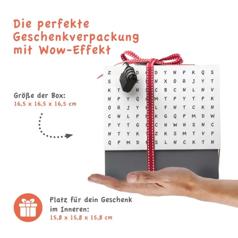 Rätsel-Faltbox «Buchstaben» – Geldgeschenke als Buchstaben-Puzzle verpacken