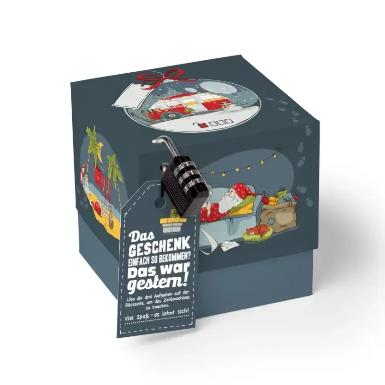 Rätselfaltbox Xmas, verschiedene Größen